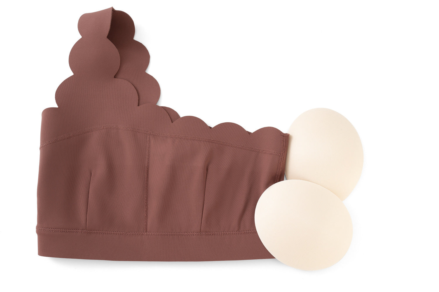 Αθλητικό Σουτιέν Με Έναν Ώμο Και Κυματιστό Σχήμα