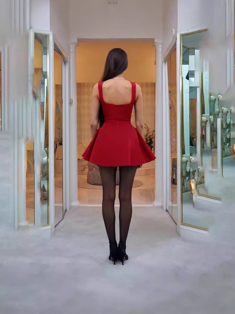 Μίνι Φόρεμα Vinlee Με Πλαϊνές Πτυχώσεις