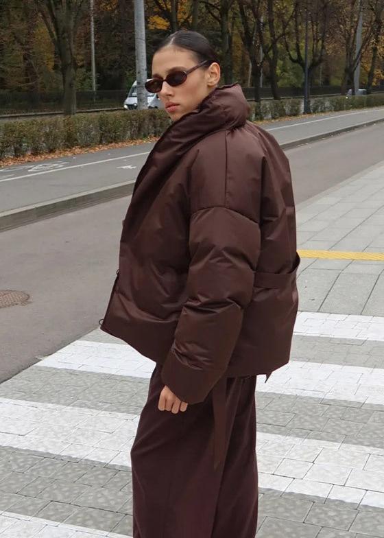 Καπιτονέ Μπουφάν Με Ζώνη Luxura