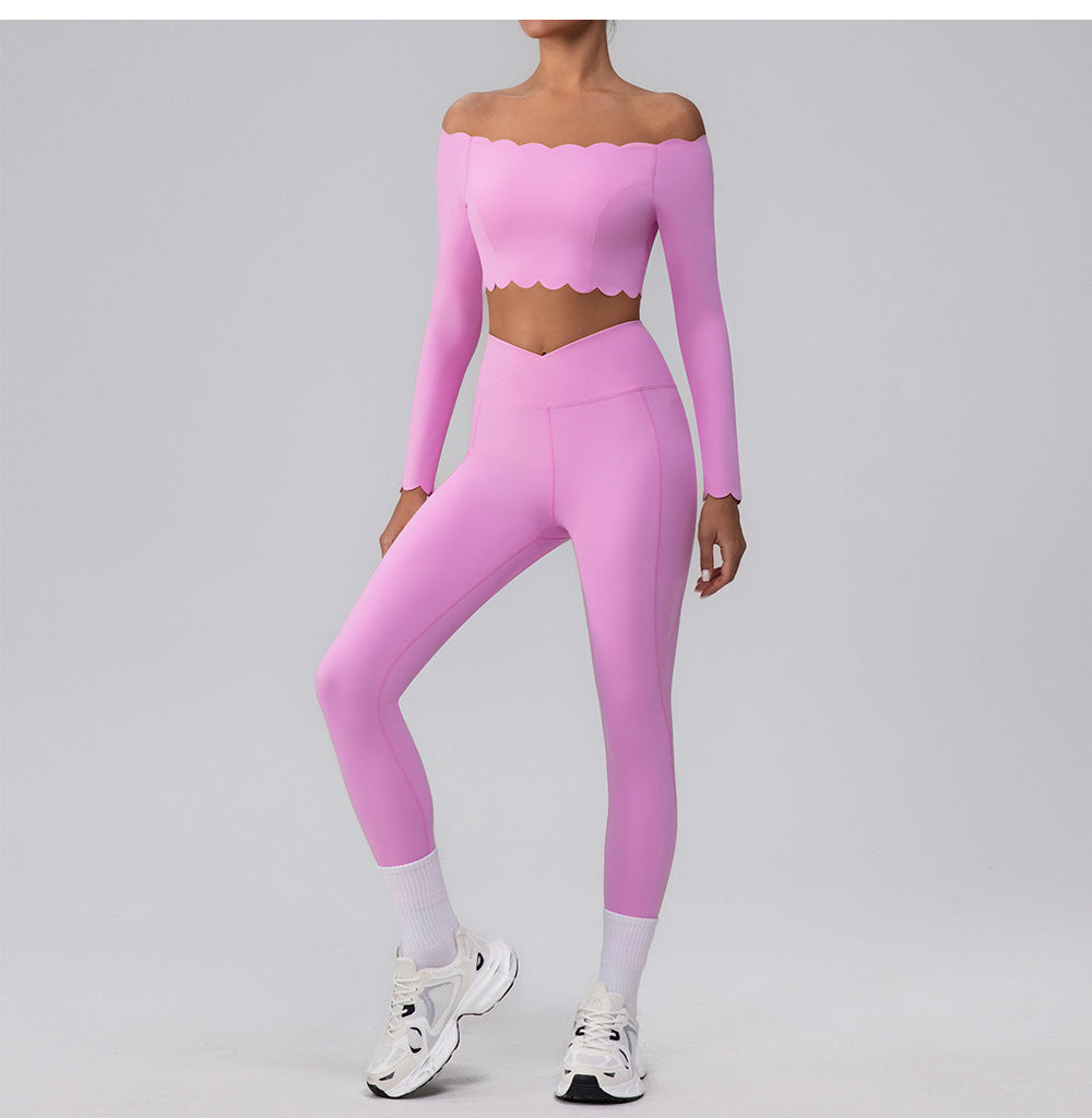 Μπλούζα Με Μακριά Μανίκια Και Κυματιστό Τελείωμα