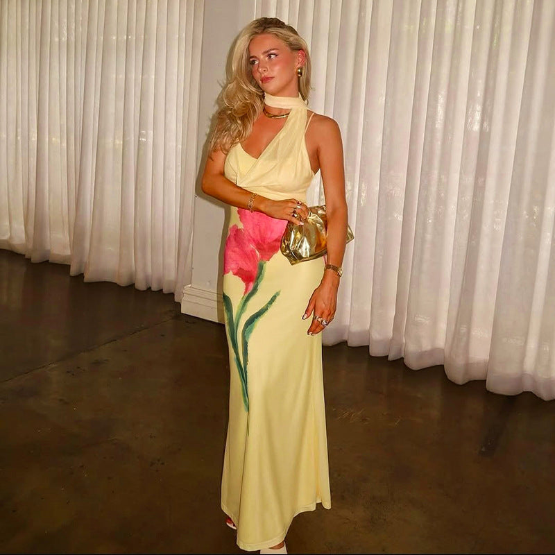 Φόρεμα Μάξι Με Φλοράλ Print Monroe