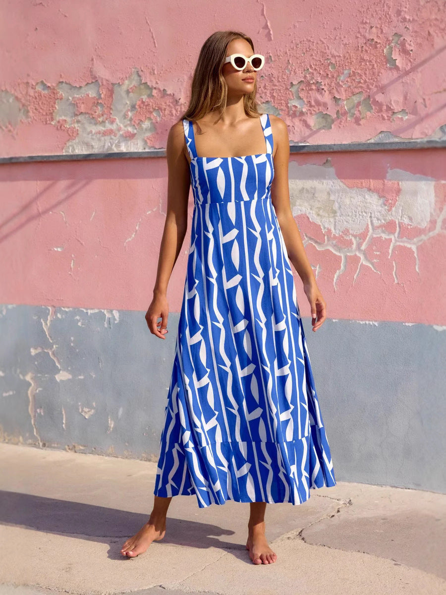 Φόρεμα Μάξι Με Τυπωμένο Χαβιάρι