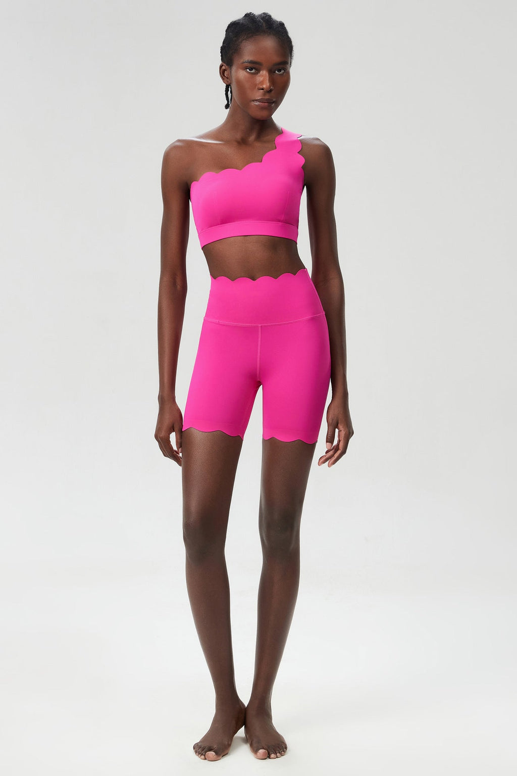 Αθλητικό Σουτιέν Με Έναν Ώμο Και Κυματιστό Σχήμα