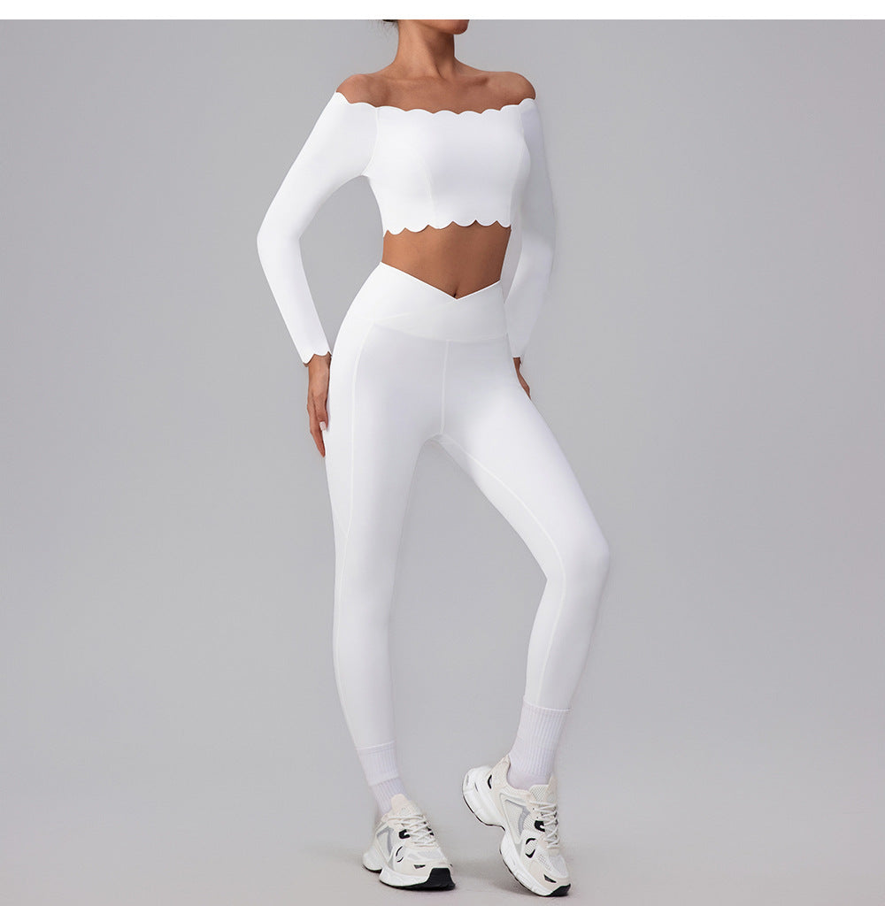 Μπλούζα Με Μακριά Μανίκια Και Κυματιστό Τελείωμα