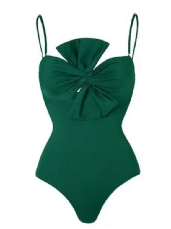 Μαγιό Δύο Τεμαχίων Με Κορδέλα Και Φούστα Με Τροπικό Σχέδιο