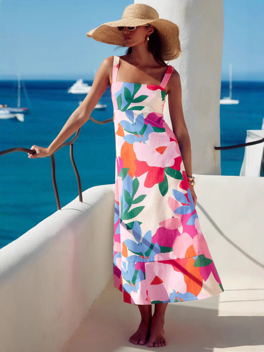 Φόρεμα Μάξι Με Τυπωμένο Χαβιάρι