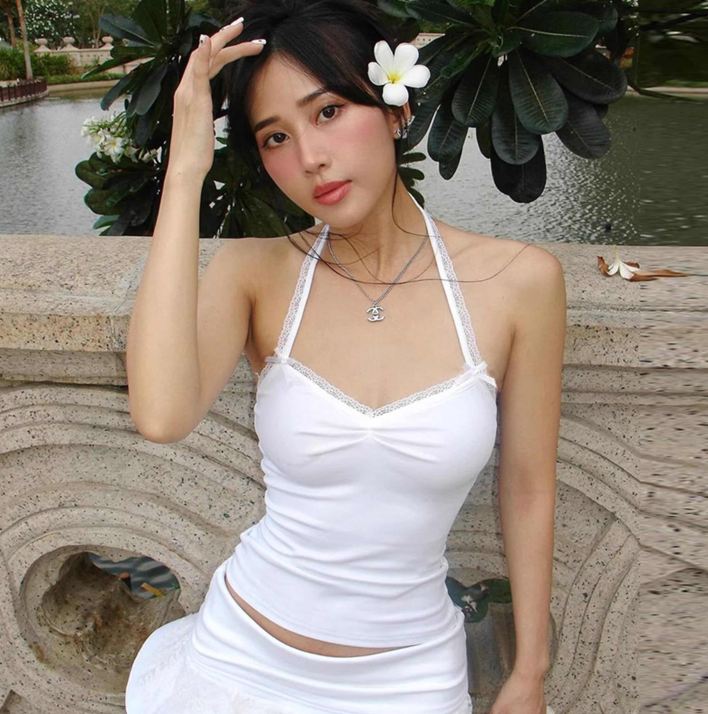 Μπλούζα Muı Linnea Με Δαντέλα Και Μακριά Μανίκια