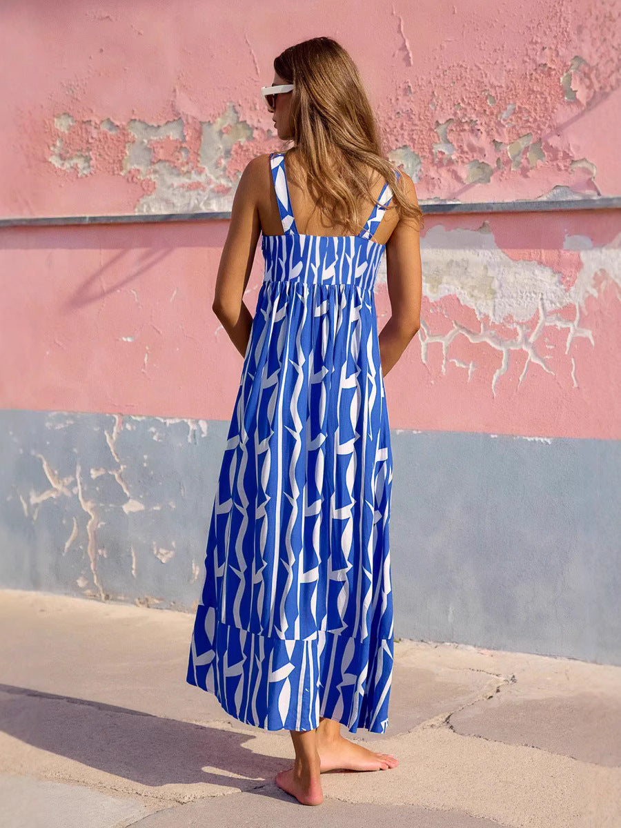 Φόρεμα Μάξι Με Τυπωμένο Χαβιάρι