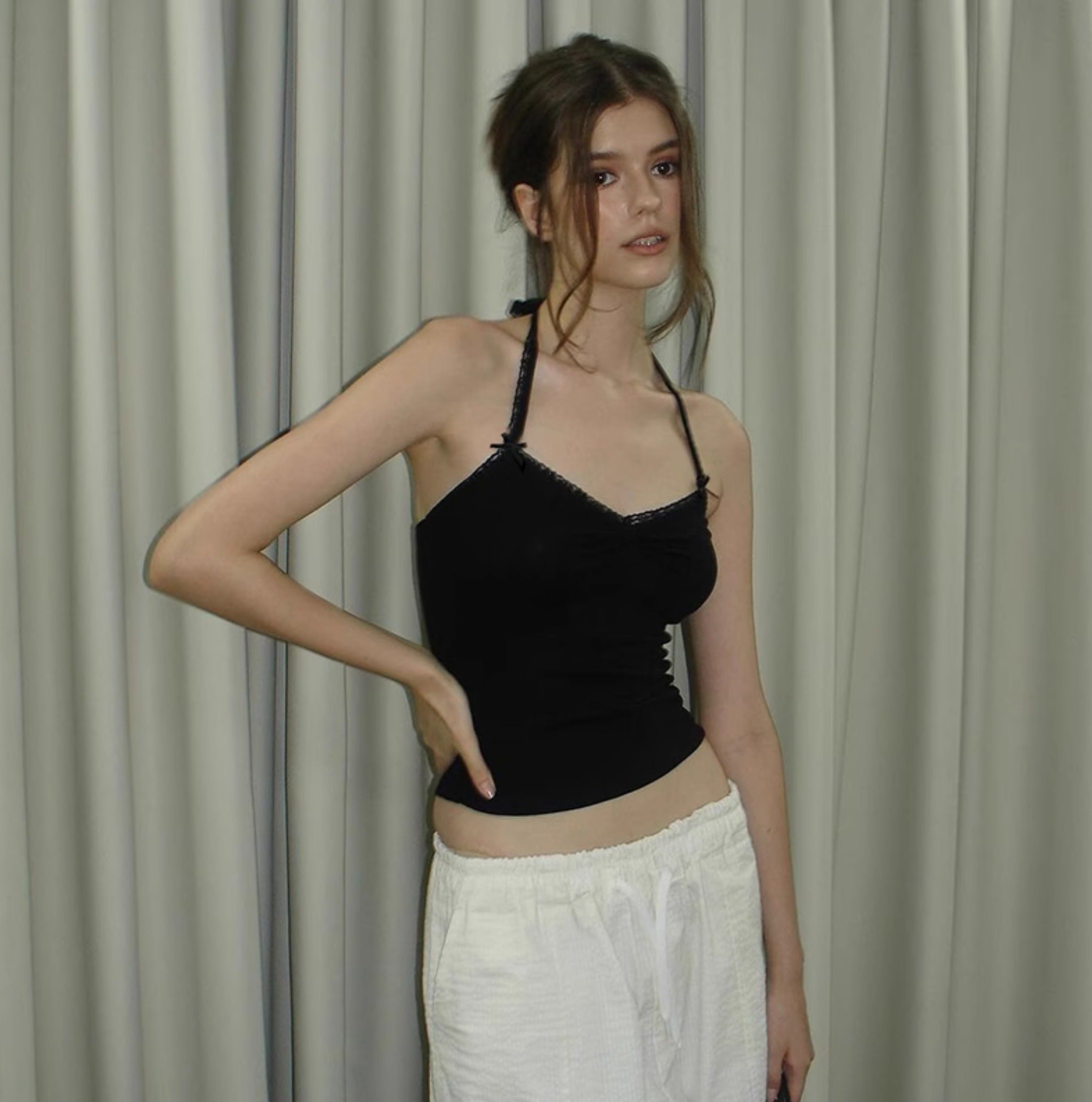 Μπλούζα Muı Linnea Με Δαντέλα Και Μακριά Μανίκια