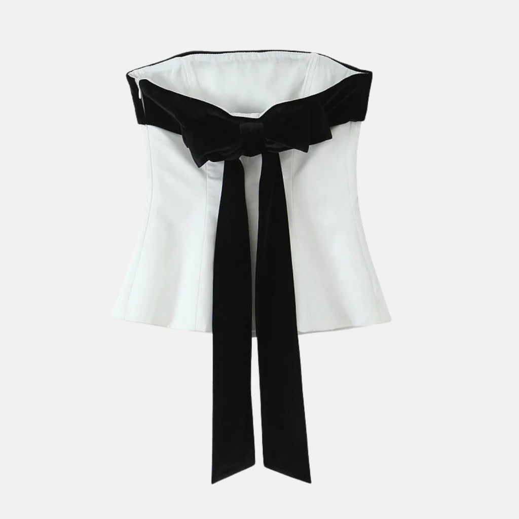 Μπλούζα Ophelia Με Στράπλες Λεπτομέρειες Στην Πλάτη