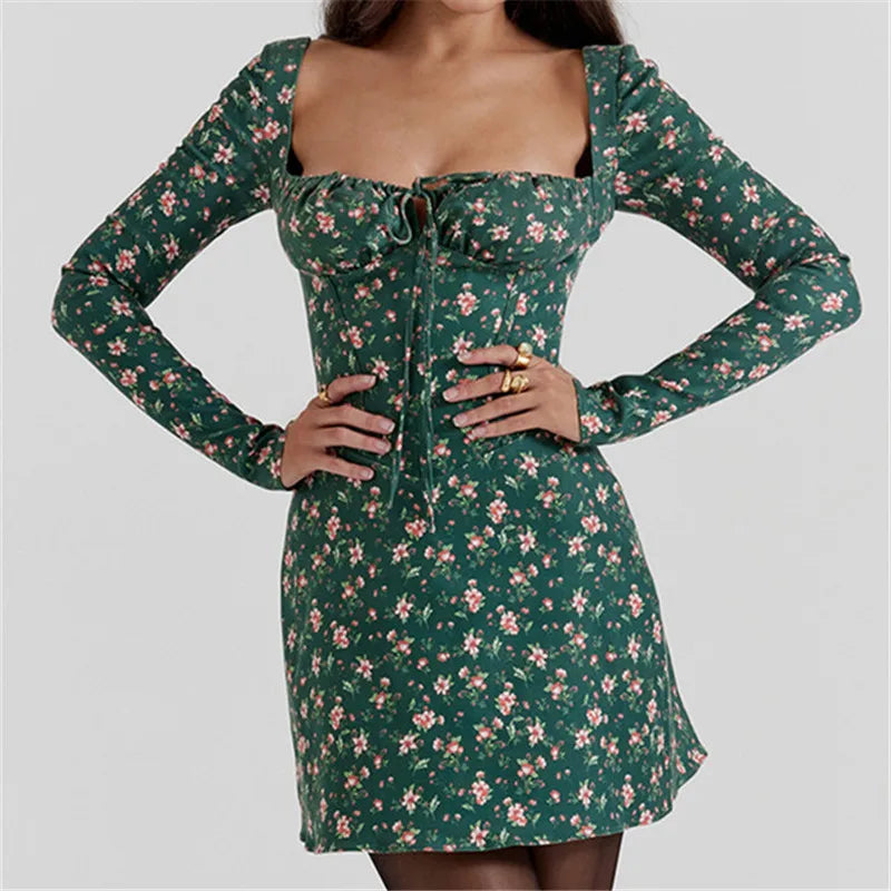 Άνετο Μίνι Φόρεμα Με Μακριά Μανίκια Χωρίς Μπανέλα