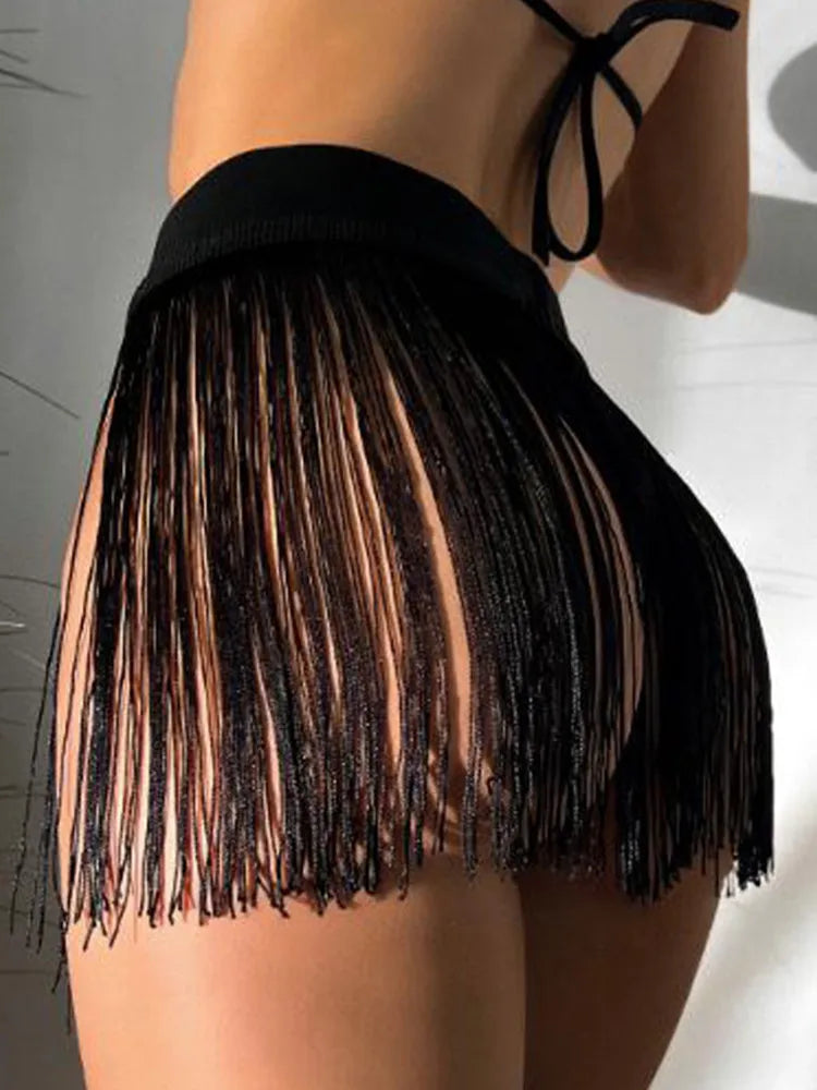 Φούστα Παραλίας Με Φούντες