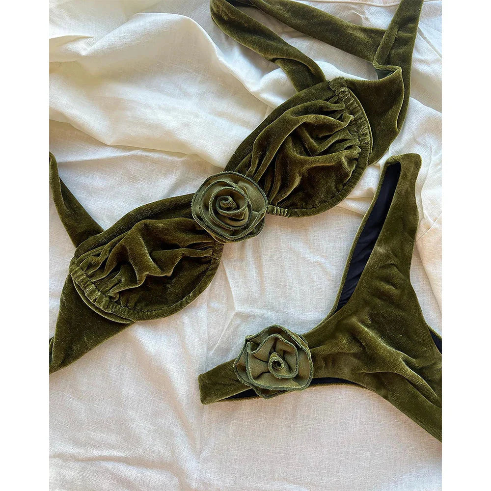 Σετ Μπικίνι Με Φλοράλ Λεπτομέρειες