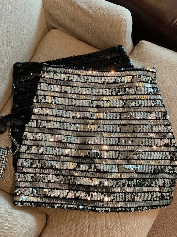 Μίνι Φούστα Με Ριγέ Και Πούλιες Fran