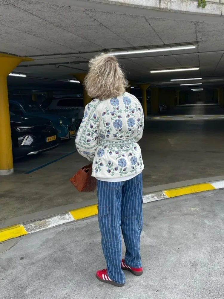 Παλτό Με Φλοράλ Print