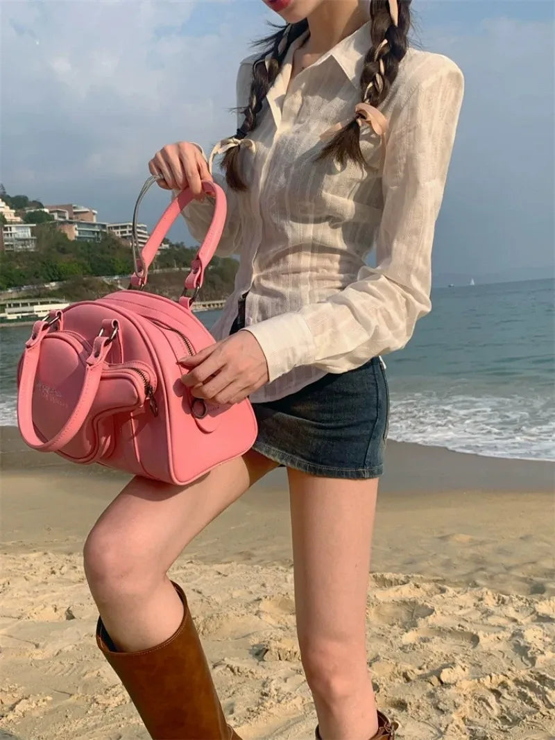 Ριγέ Πουκάμισο Με Μακριά Μανίκια