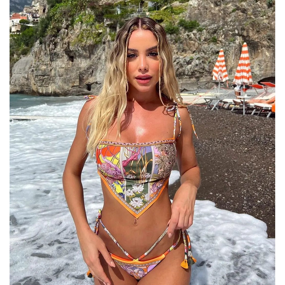 Σετ Μπικίνι Με Τριγωνικό Σχέδιο Lexa