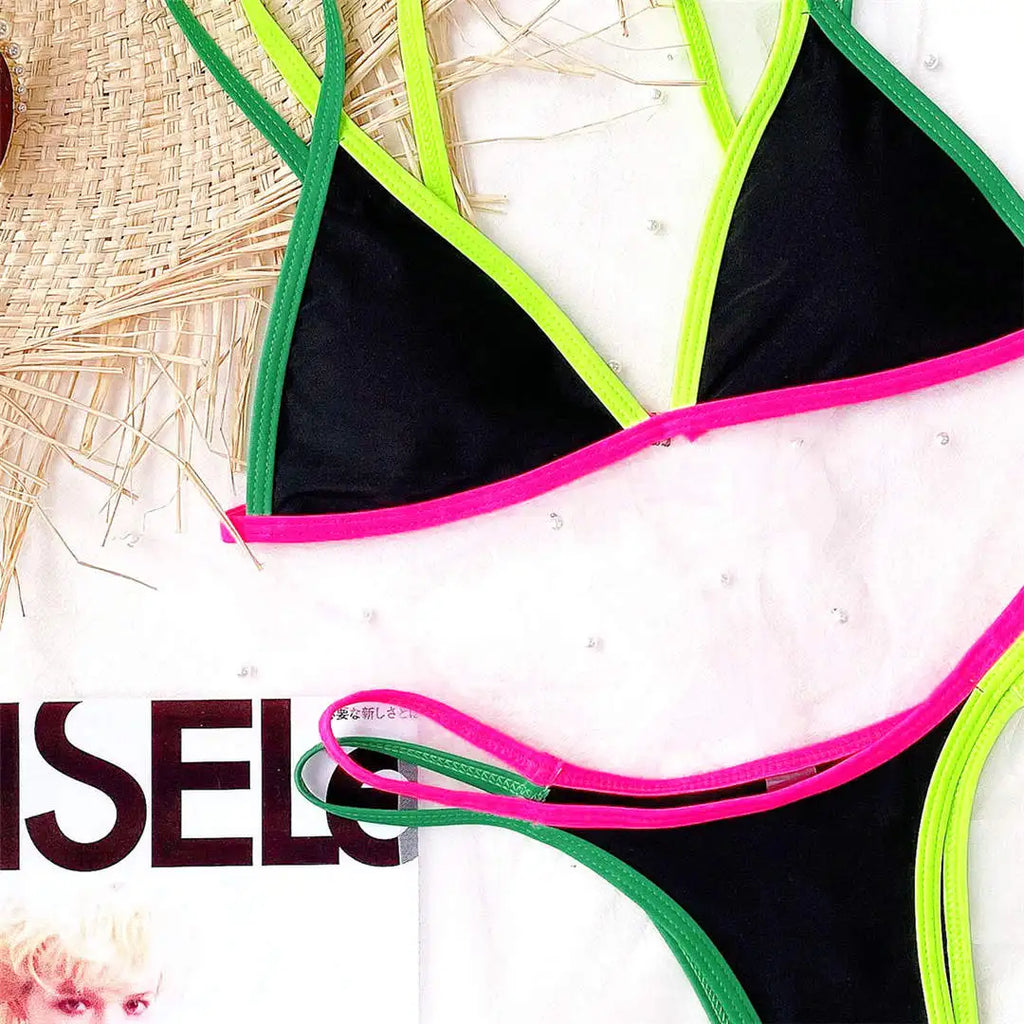 Σετ Μπικίνι Με Ψηλό Κόψιμο Στα Πόδια