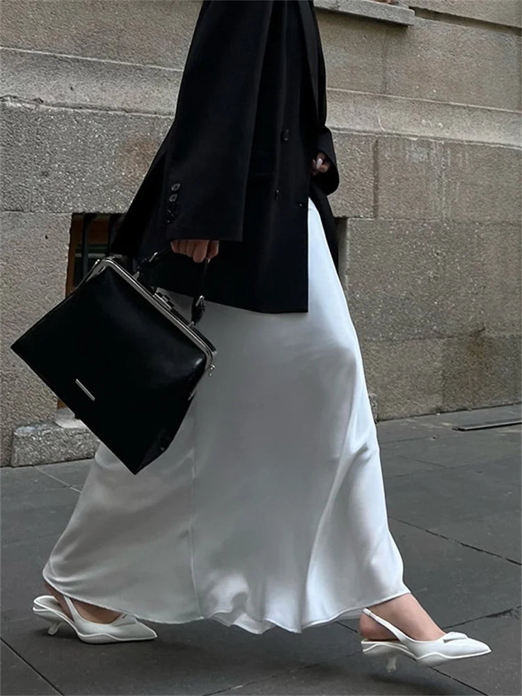 Σατέν Μάξι Φούστα