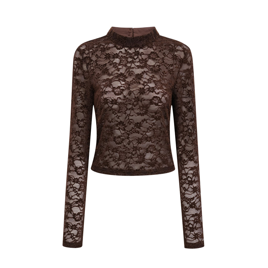 Μίνι Φόρεμα Fleur Guipure Lace Velvet