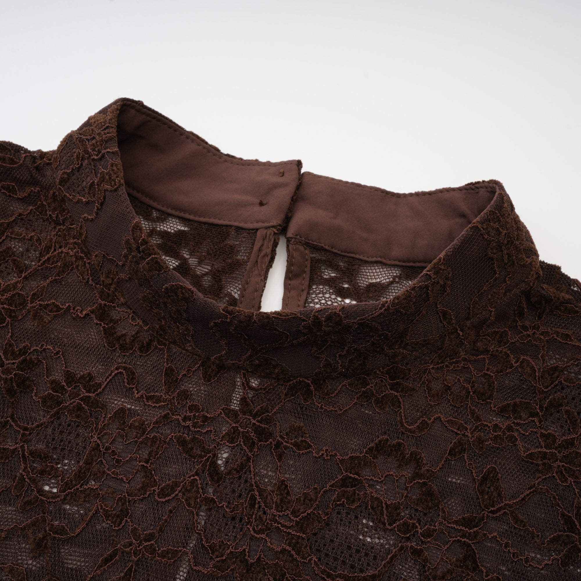 Μίνι Φόρεμα Fleur Guipure Lace Velvet