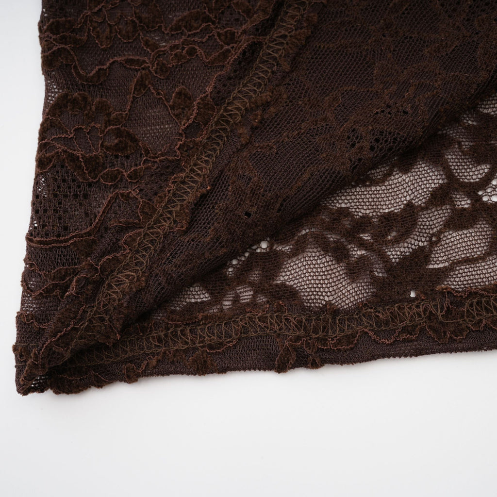 Μίνι Φόρεμα Fleur Guipure Lace Velvet