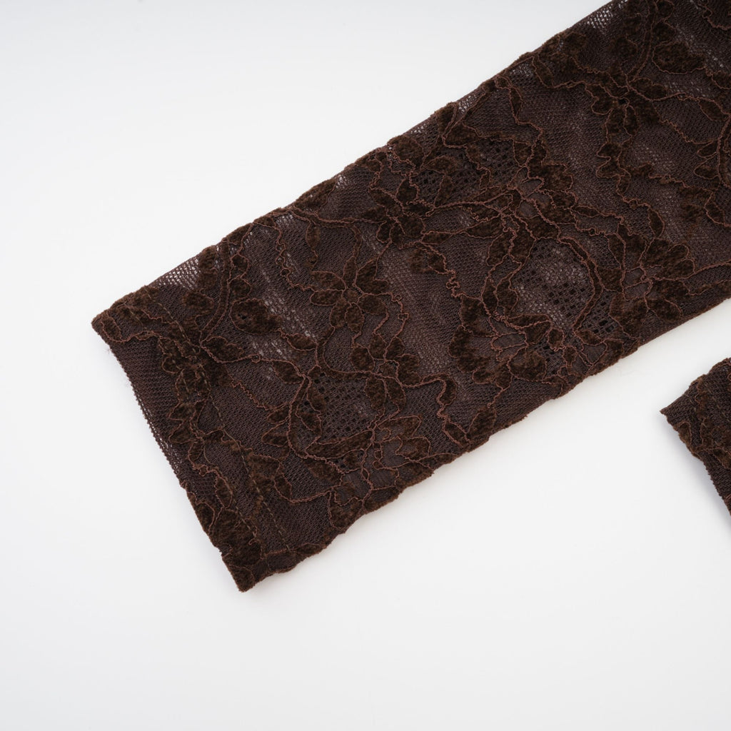 Μίνι Φόρεμα Fleur Guipure Lace Velvet