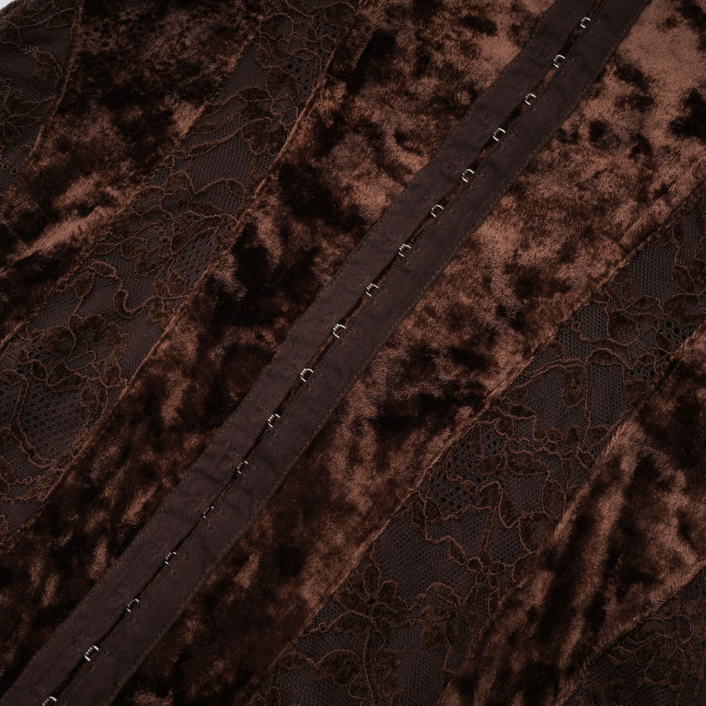 Μίνι Φόρεμα Fleur Guipure Lace Velvet