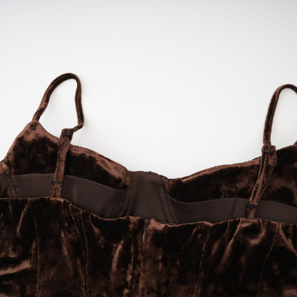 Μίνι Φόρεμα Fleur Guipure Lace Velvet