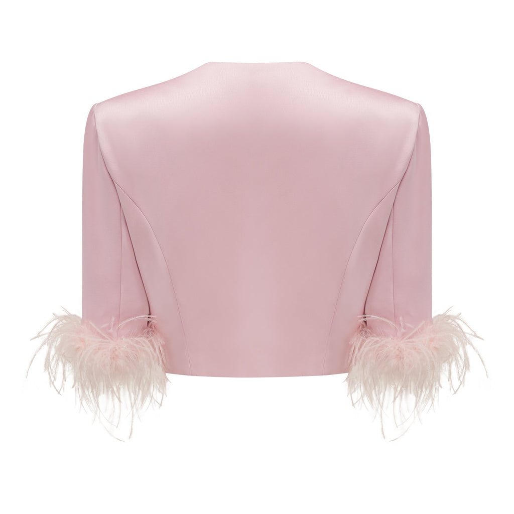 Σετ Ασορτί Τοπ Και Φούστα Flavia Από Σατέν Φτερό