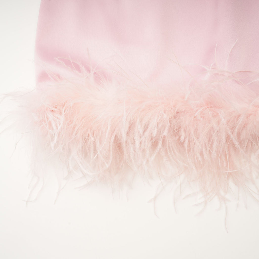 Σετ Ασορτί Τοπ Και Φούστα Flavia Από Σατέν Φτερό