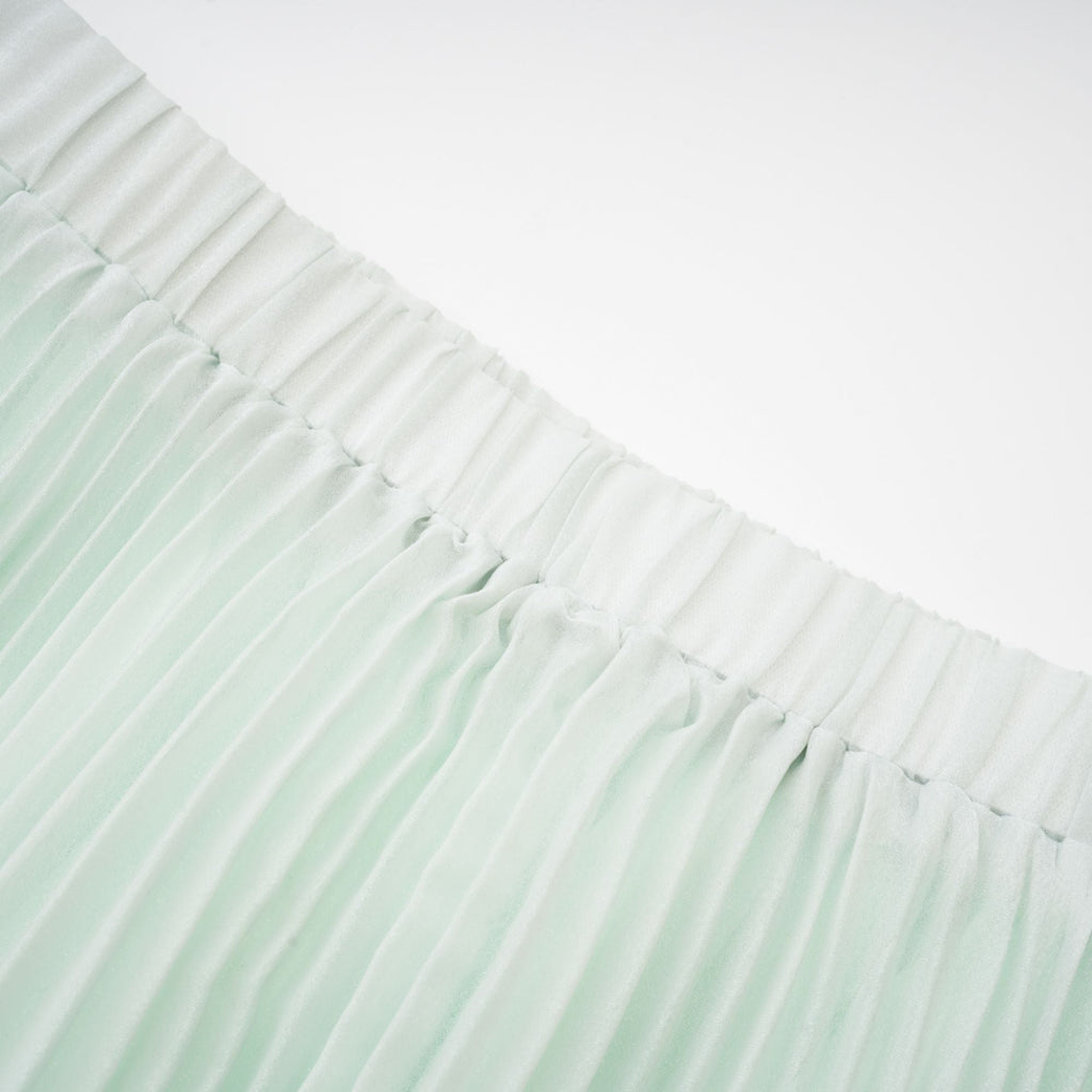 Σετ Ασορτί Πλισέ Τοπ Και Φούστα Fabrizia Με Ψεύτικα Λουλούδια