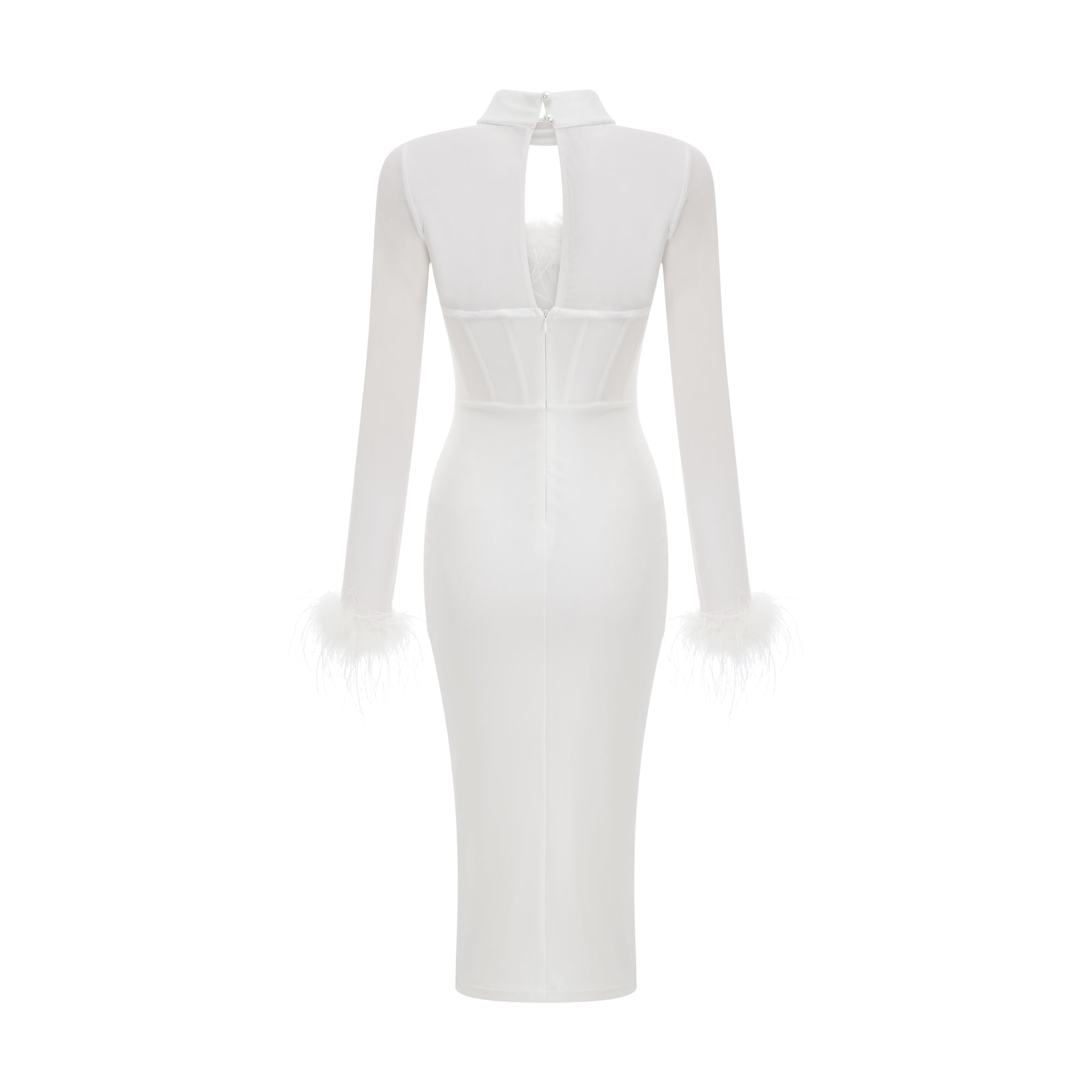 Εφαρμοσμένο Φόρεμα Désirée Με Φτερά