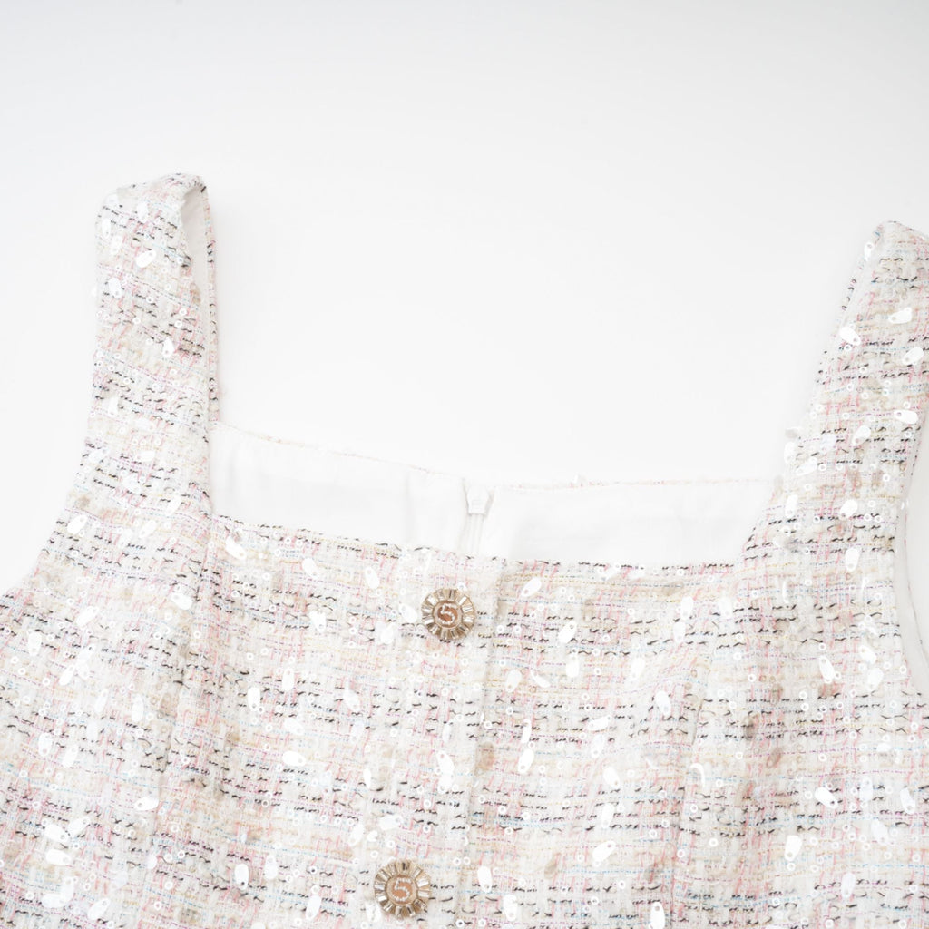 Μίνι Φόρεμα Από Τουίντ Με Πούλιες Stefania