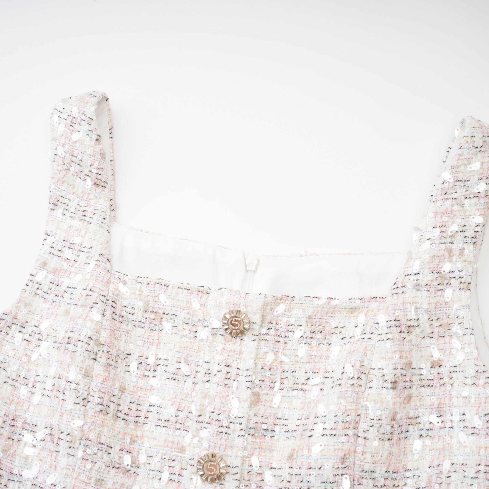 Μίνι Φόρεμα Από Τουίντ Με Πούλιες Stefania