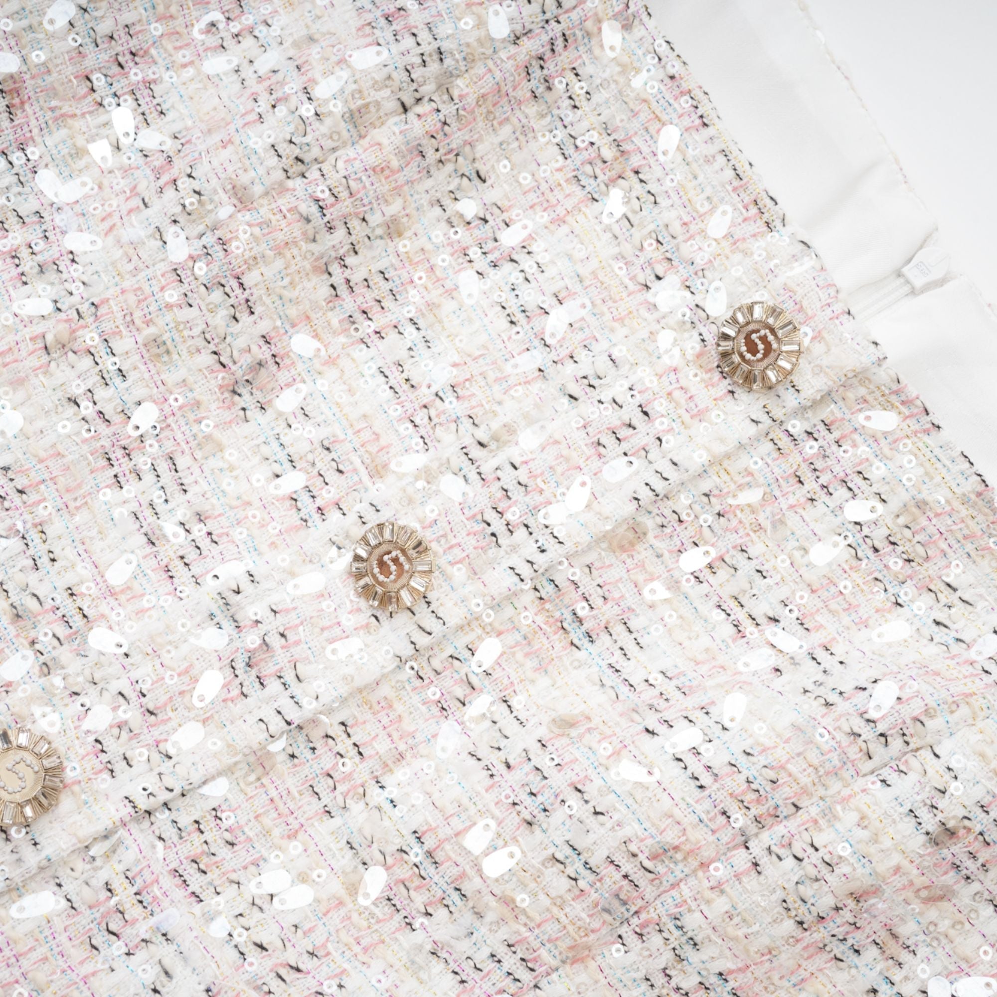 Μίνι Φόρεμα Από Τουίντ Με Πούλιες Stefania