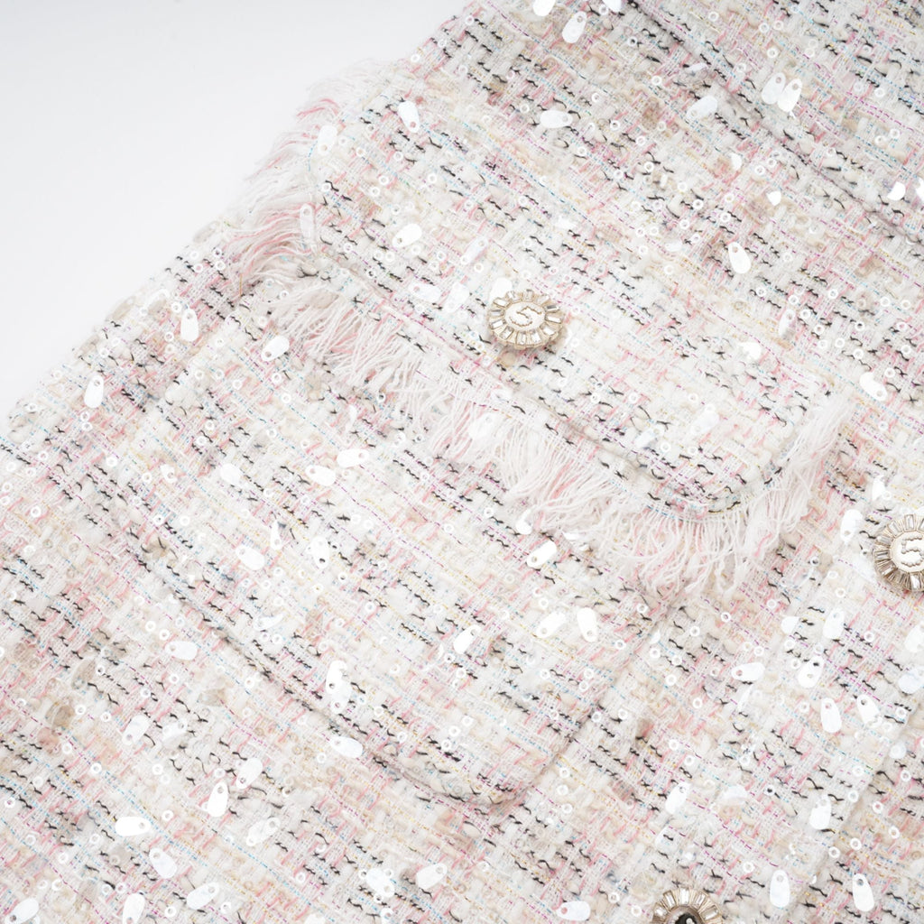 Μίνι Φόρεμα Από Τουίντ Με Πούλιες Stefania