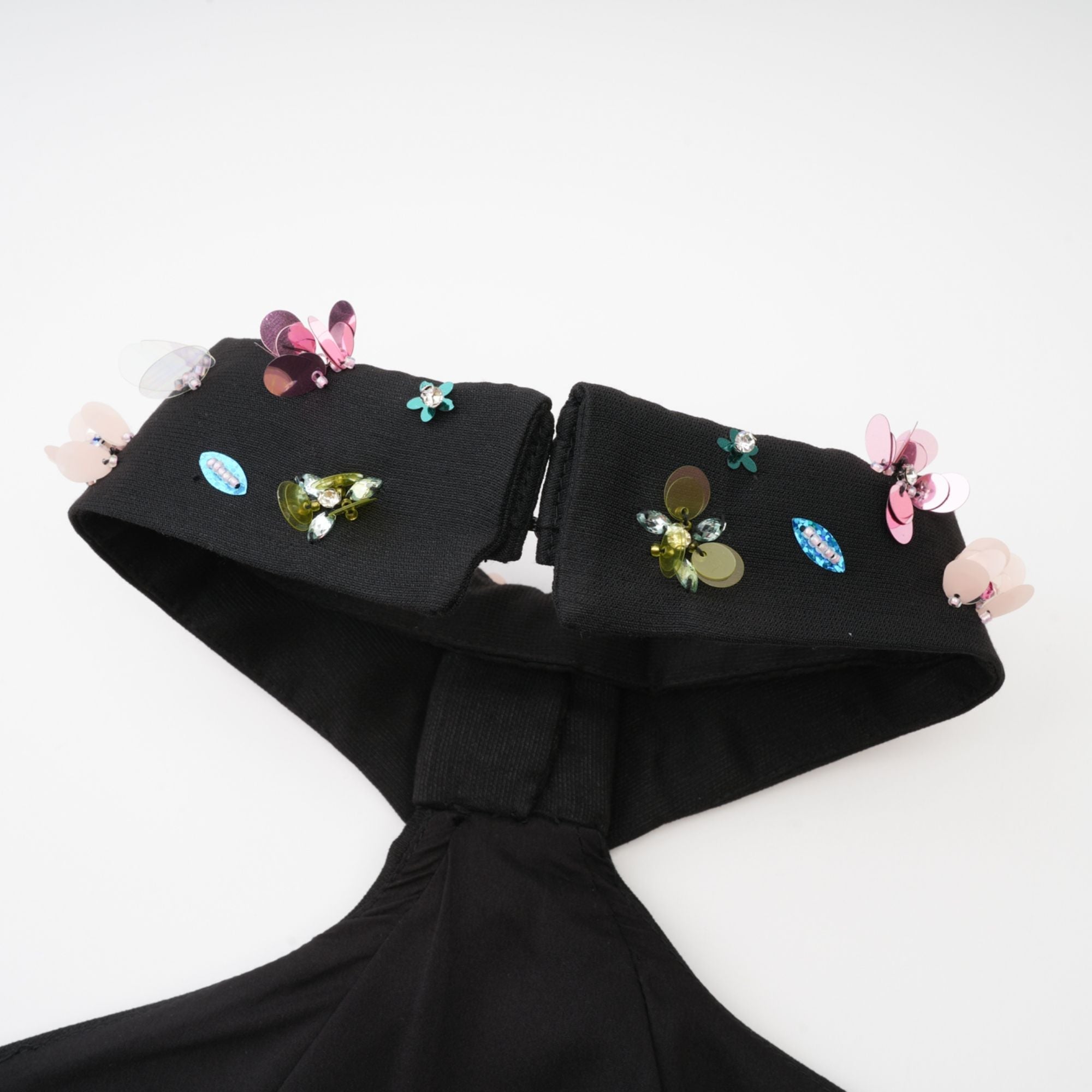 Μίνι Φόρεμα Με Κέντημα Roseline Και Λαιμόκοψη Halter