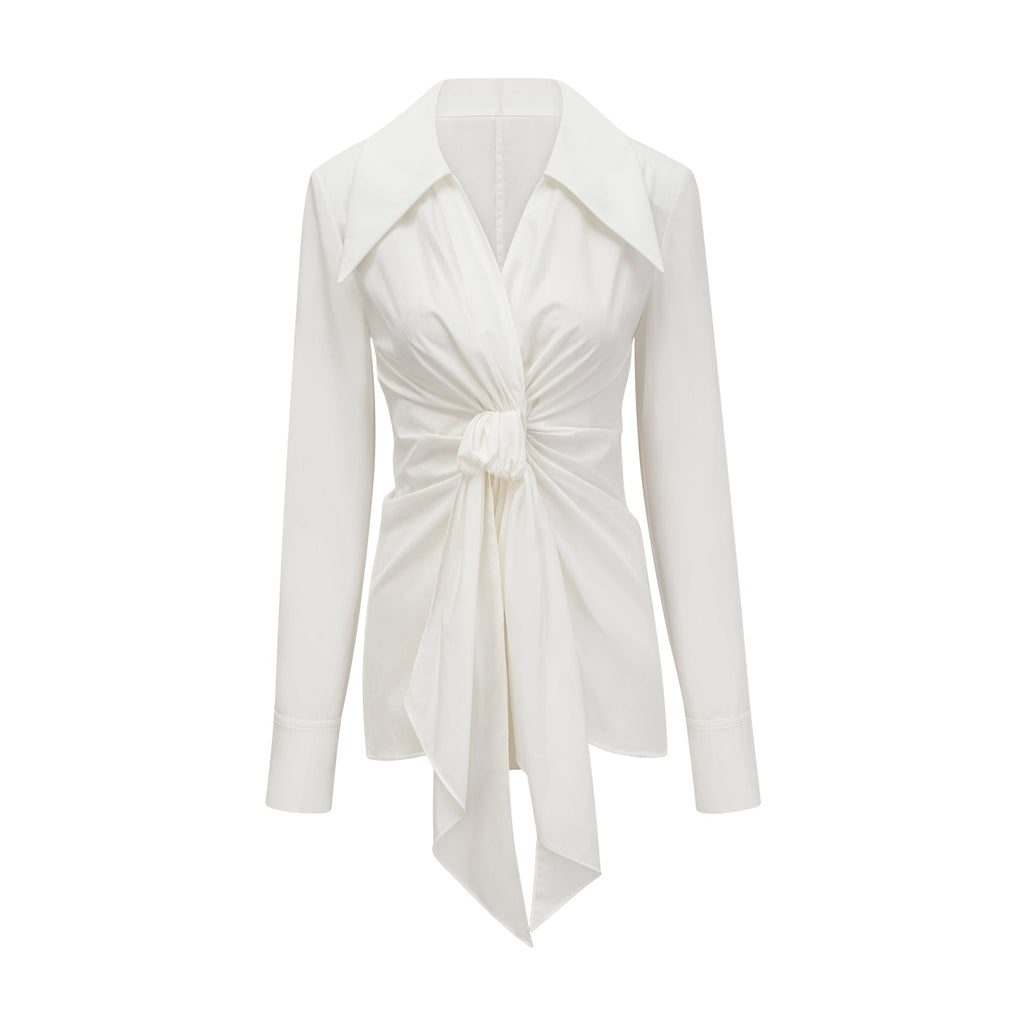 Πουκάμισο Genevieve Με Στριφτό V Ντεκολτέ