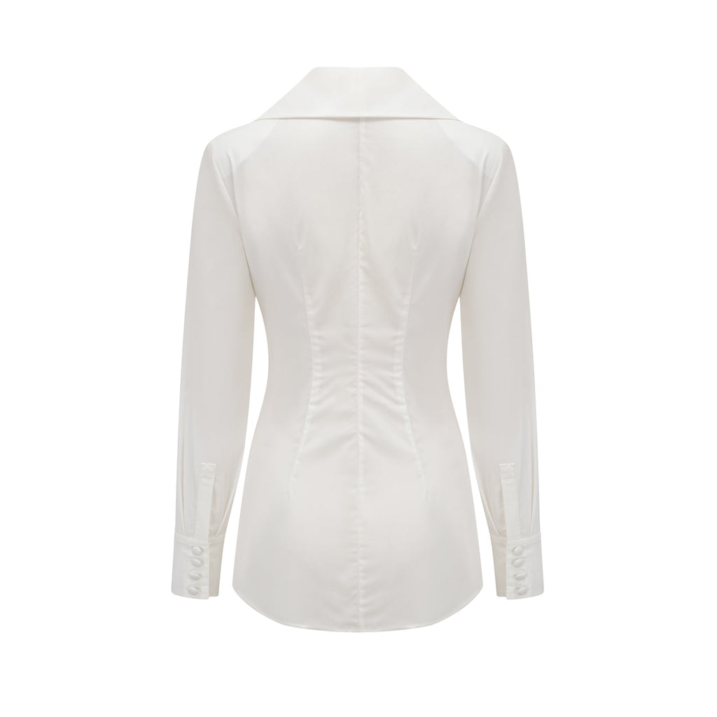 Πουκάμισο Genevieve Με Στριφτό V Ντεκολτέ