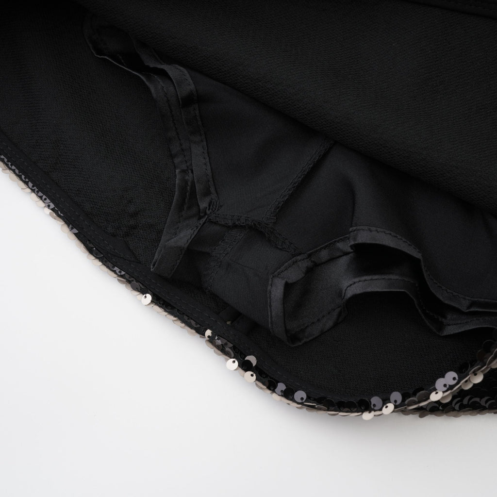 Μαύρη Μίνι Φούστα Με Πούλιες Magali