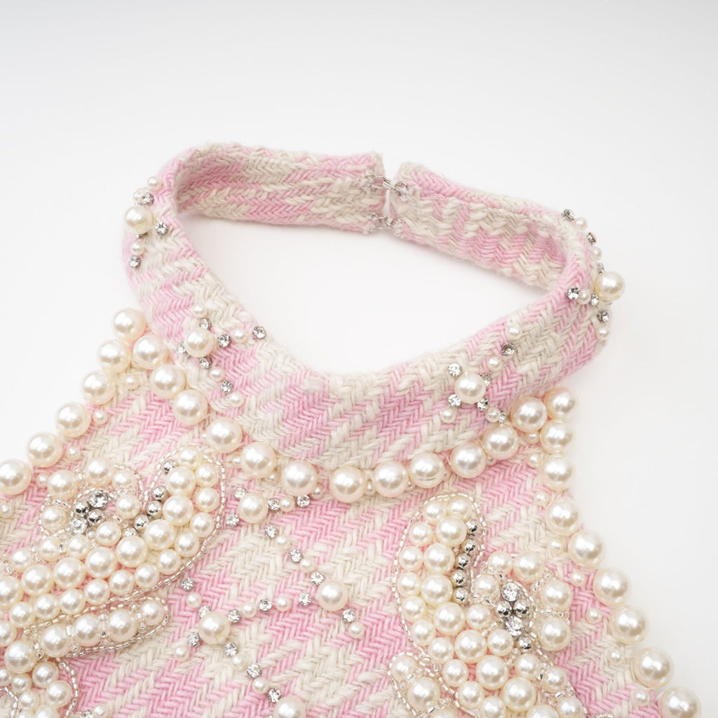 Μίνι Φόρεμα Με Κέντημα Capucine Με Μαργαριτάρια