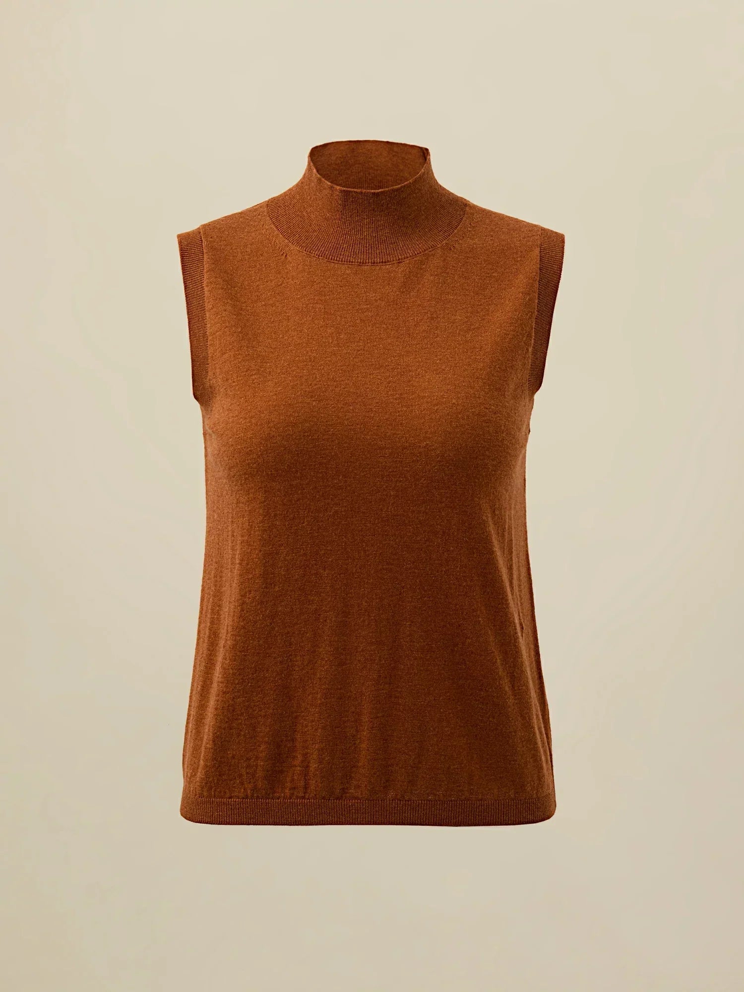 Μάλλινο Αμάνικο Γιλέκο Με Ζιβάγκο