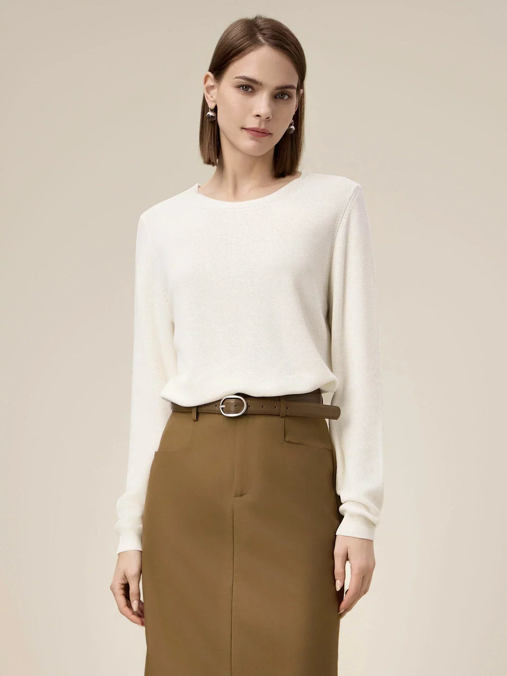 Γυναικείο Πλεκτό Πουλόβερ 100% Lyocell Jacquard