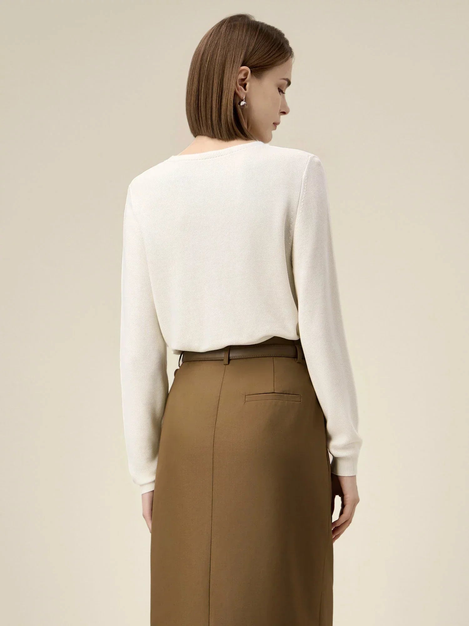 Γυναικείο Πλεκτό Πουλόβερ 100% Lyocell Jacquard