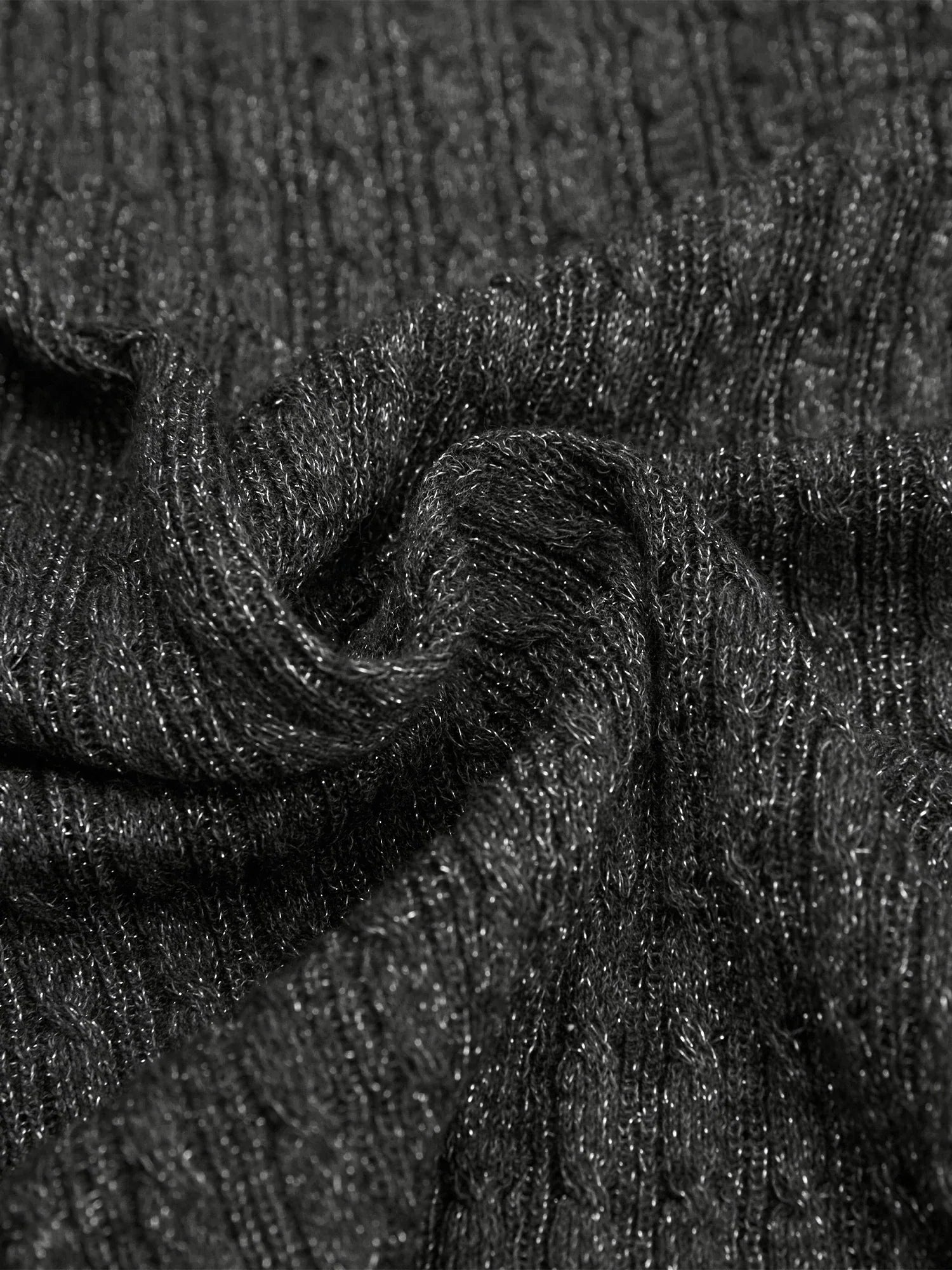 Πλεκτό T-Shirt Με Κοντό Μανίκι Και Παγιέτες Από Μαλλί