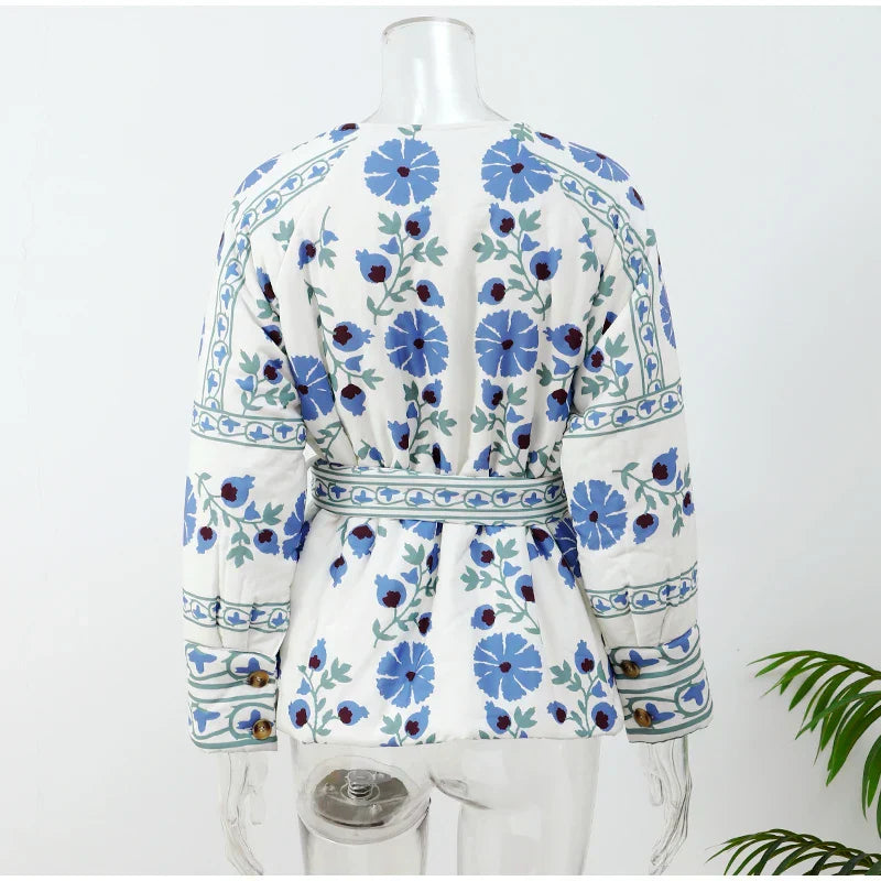 Παλτό Με Φλοράλ Print