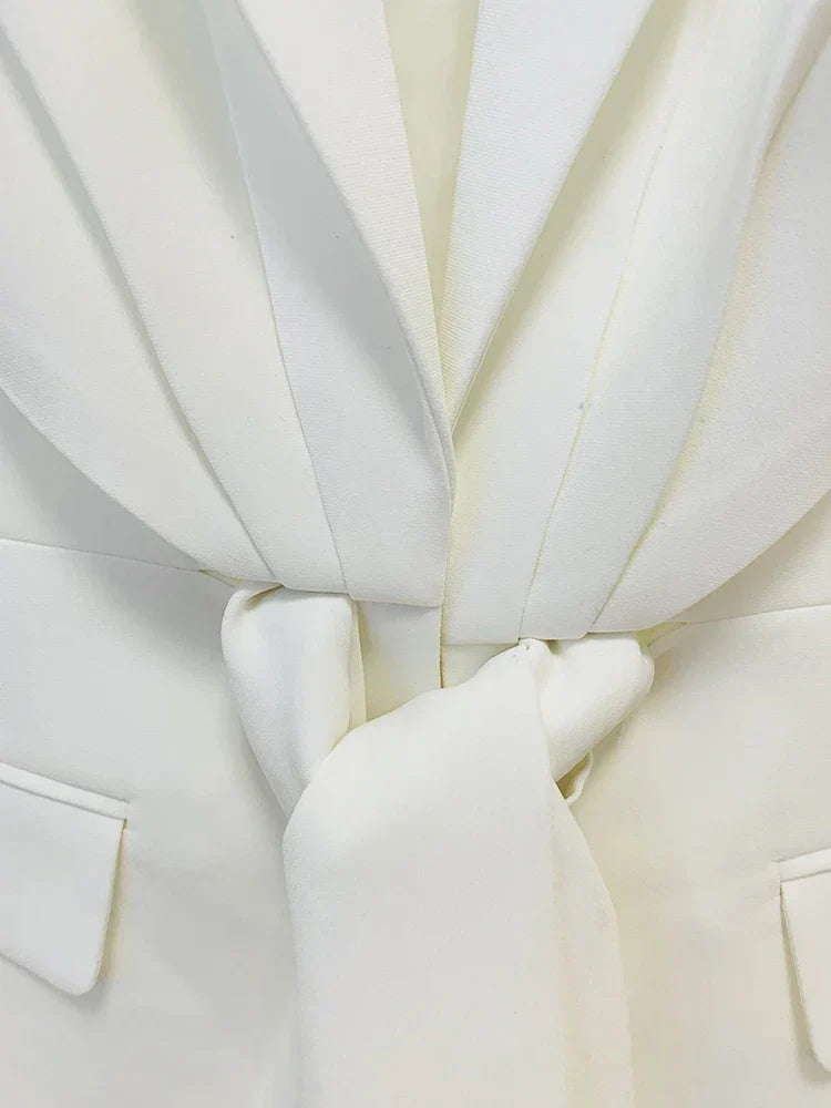 Σετ Παντελονιού Με Πτυχώσεις Και Σχέδιο Μοντέλου