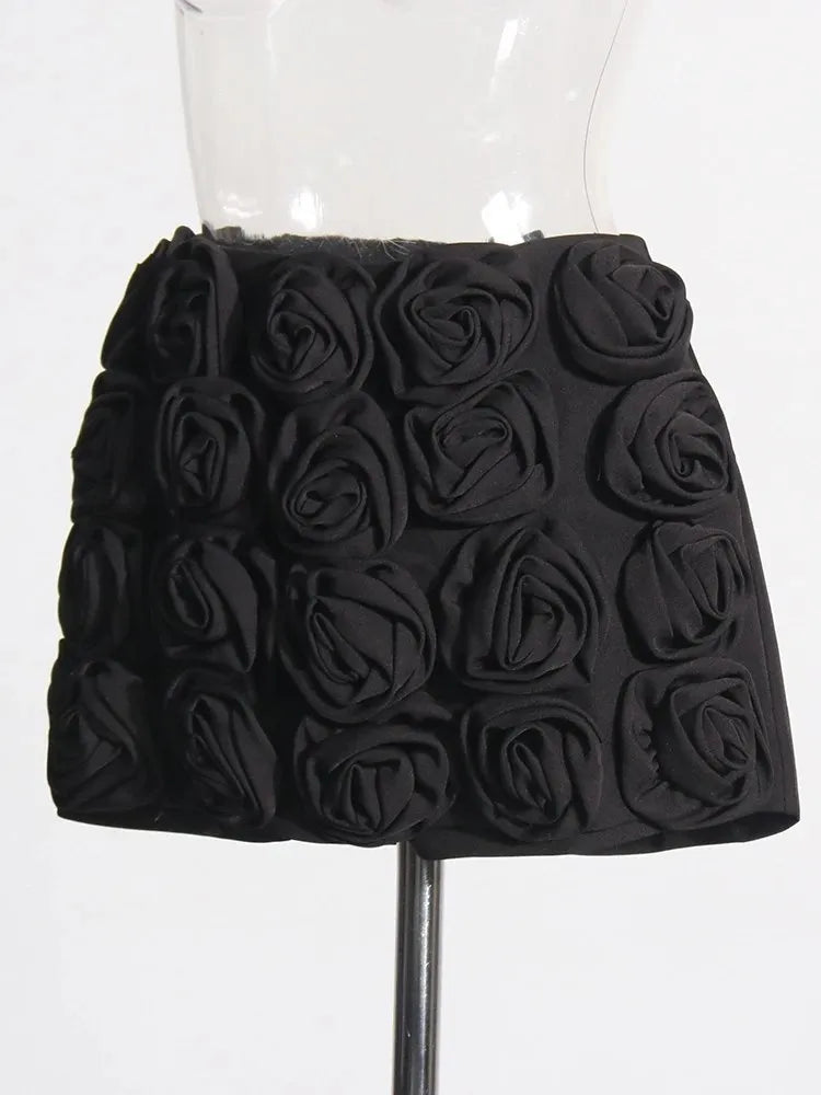 Μίνι Κοντή Φούστα Με Σχέδιο Patchwork Και Λουλούδια