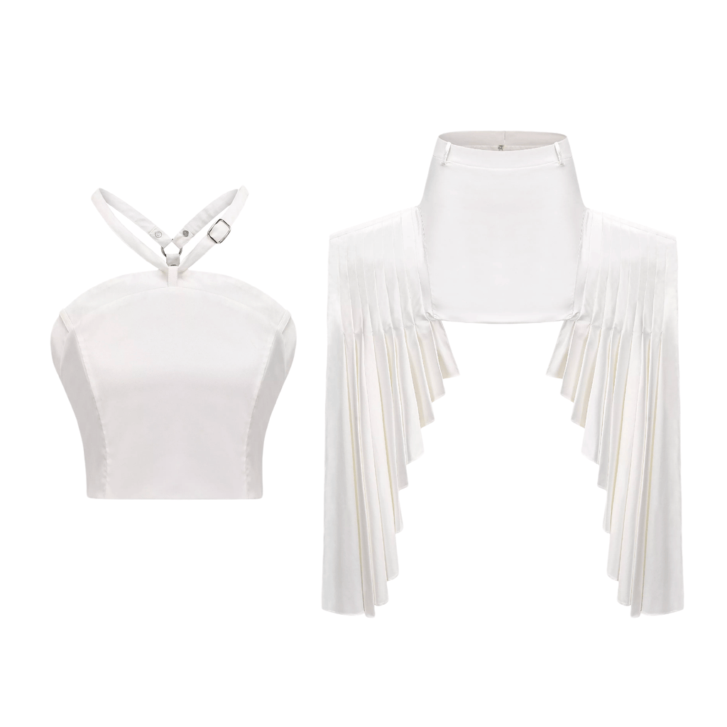 Σετ Από Κοντό Τοπ Και Φούστα Karina